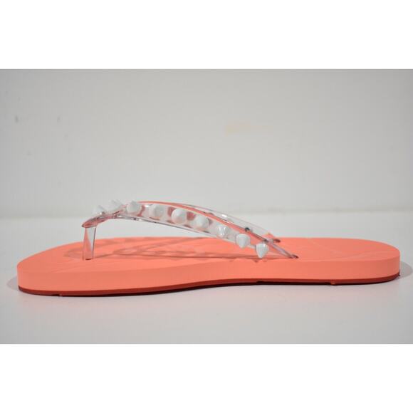 Christian Louboutin Loubi Flip Spikes Donna Flat Drag Thong Flip Flop Sandal 36 - Picture 8 of 12